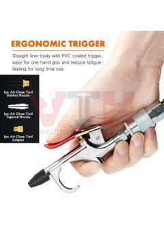 VTH WITH TAGLINE ABSOLUTE TOOLING SOLUTIONS VTH 7pc Air Blow Gun Ki 7pc Air Blow Gun Kit t Compact Versatile Cleaning Tool for Blowing Out Tubes Pipes and HardtoReach Areas  - Image 3