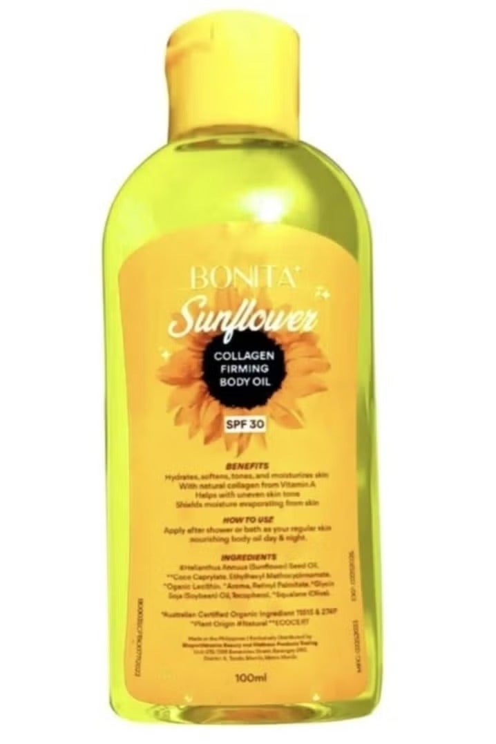 Bonita Sunflower Collagen Firming Body Oil SPF 30 100ml