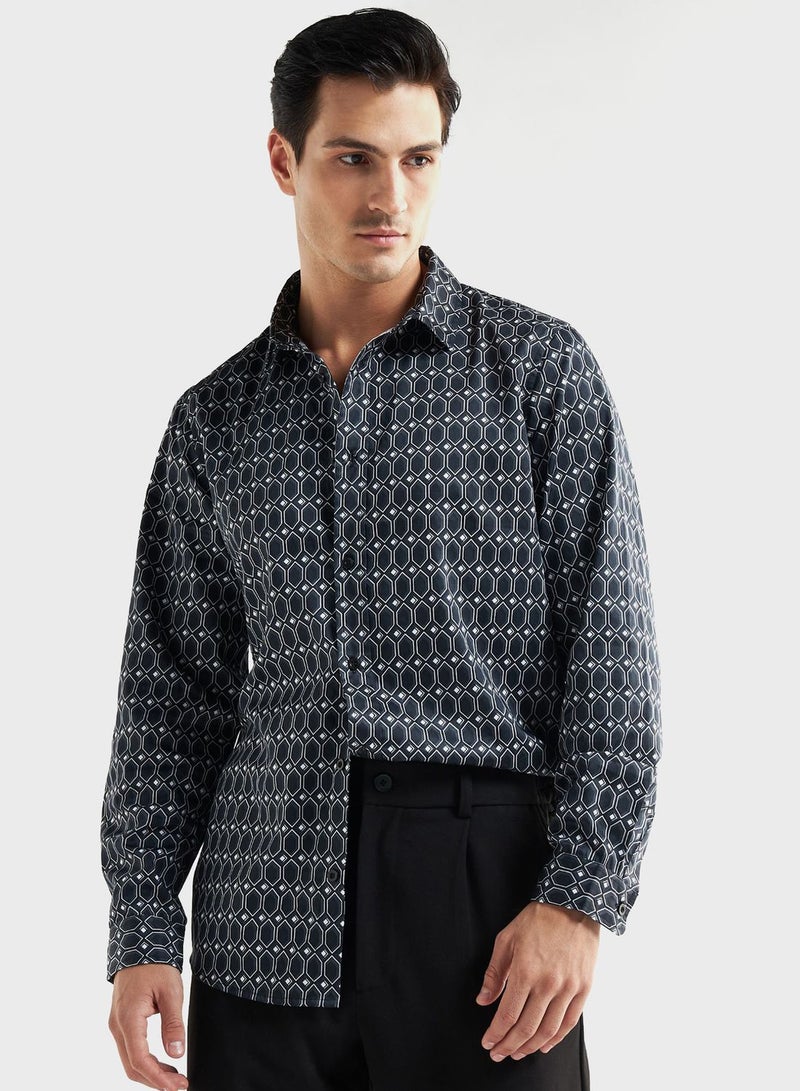 FAV قميص فير مطبوع عادي - Image 1