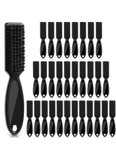 Patelai Patelai 30 Pcs Blade Clipper Cleaning Brush Scrub Brush Barber Fade Trimmer Nylon Hair Styling Tool for MenBlack 