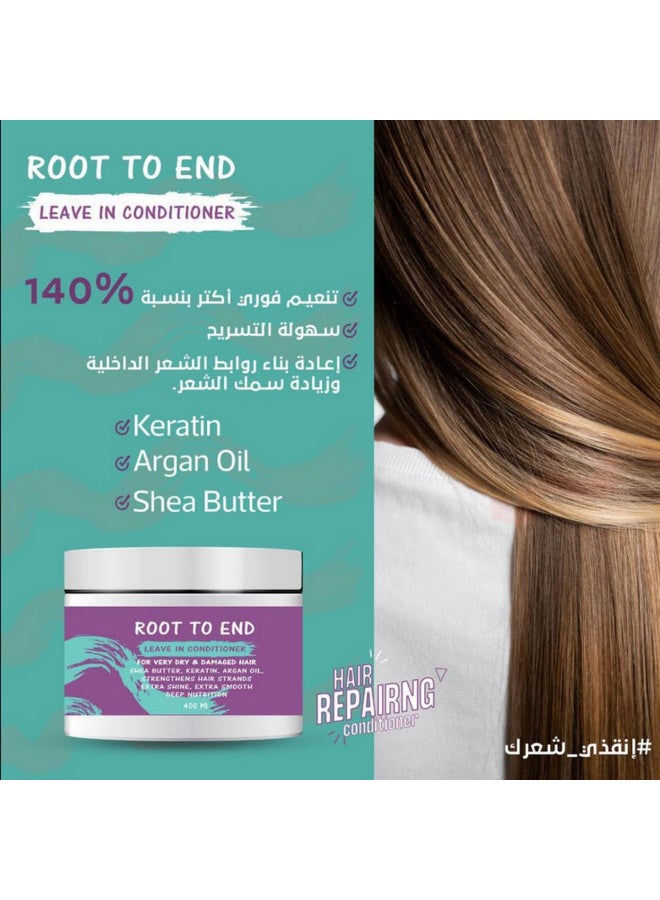 رووت تو إند روت تو اند بلسم للشعر من الجذور إلى الأطراف 400 مل (قد يختلف شكل العبوة) - Image 5