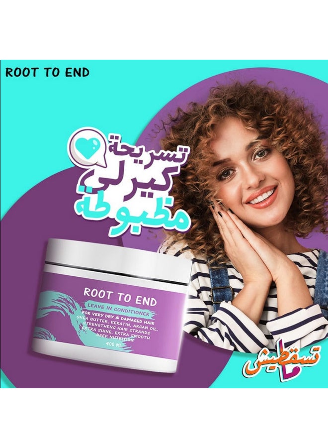 رووت تو إند روت تو اند بلسم للشعر من الجذور إلى الأطراف 400 مل (قد يختلف شكل العبوة) - Image 2