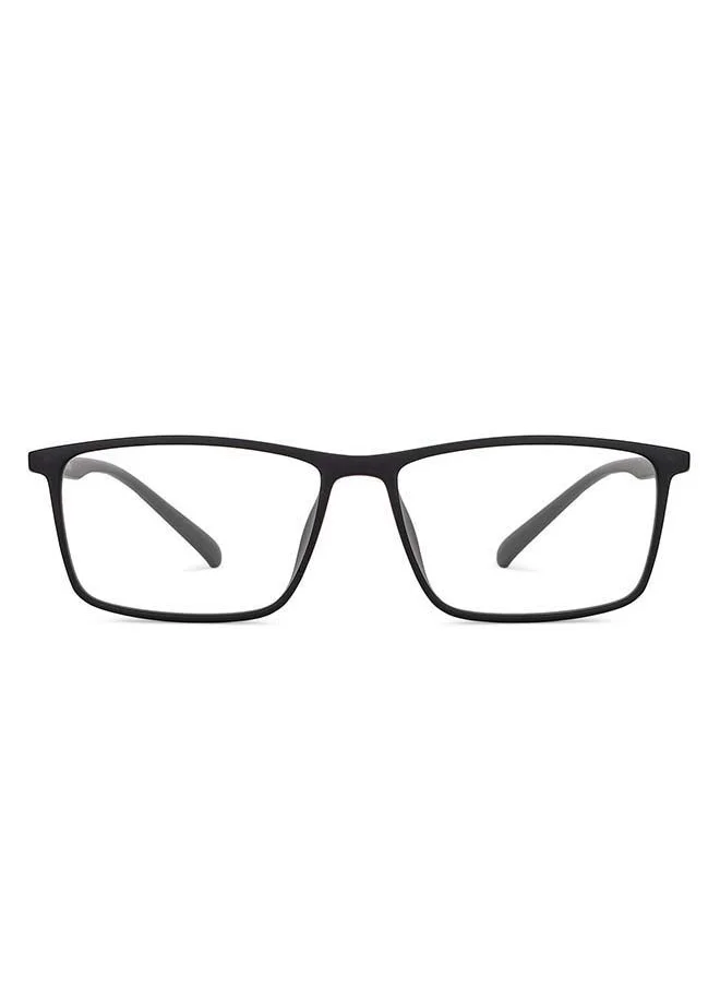 Lenskart Blu Zero Power Bluecut & Antiglare Rectangular Shape Computer Eyeglasses LB E14255 - Lens Size: 53mm - Black