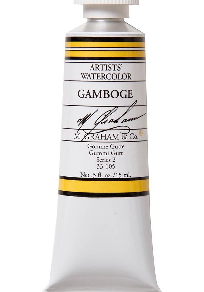M. Graham & Co. Gamboge Watercolor Paint - 1/2 Ounce Tube (33-105) - Image 1