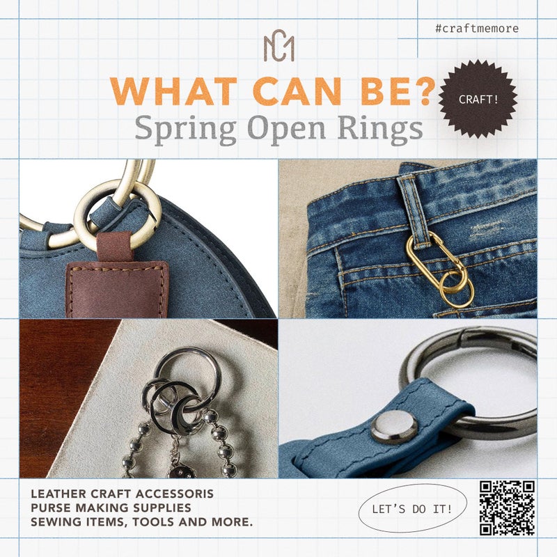 CRAFTMEMORE 2pcs 2 Inches Inner O Ring Spring Opening Snap Trigger Clip Buckle Charm Purse Making SCOS (Gunmetal) - Image 5