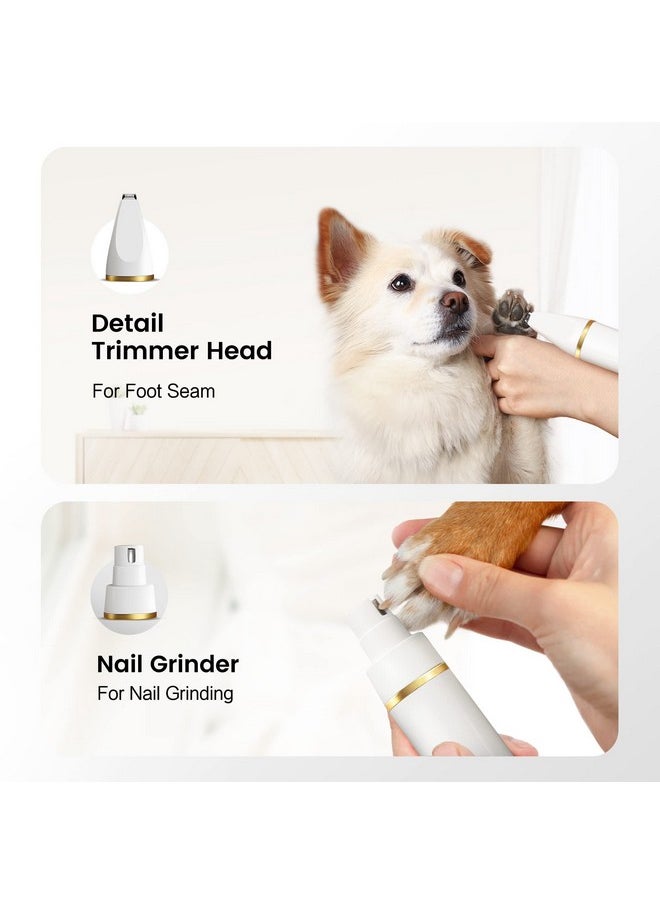 FERRISA - Dog Clippers For Grooming, Small Dog Clipper Dog Grooming Kit With 4 Blade Heads, Low Noise Dog Grooming Kit For Dogs Hair, Dog Clippers Of Eyes, Ears, Face, Rump - Image 1