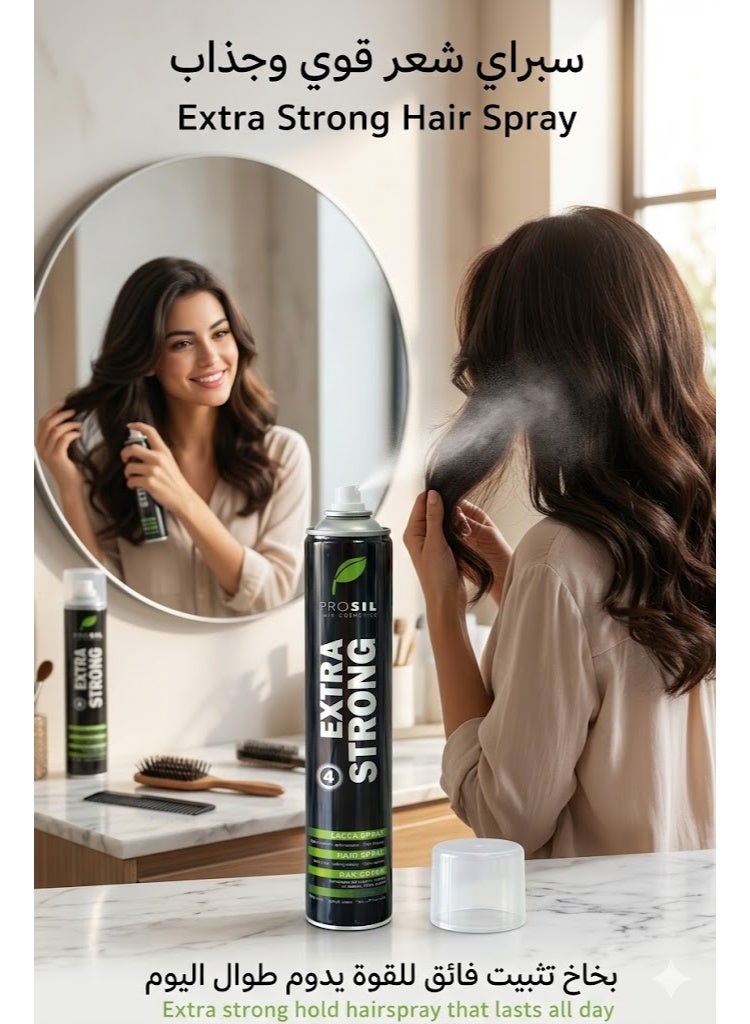 PROSIL Extra Strong Hairspray 500 ML - Image 1