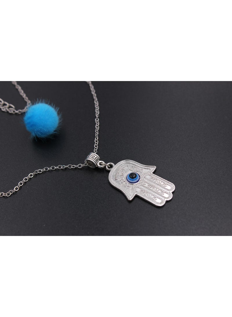 عام الرجعية عين الشر قلادة مجوهرات تميمة الحظ هدية عين الشر - Image 2