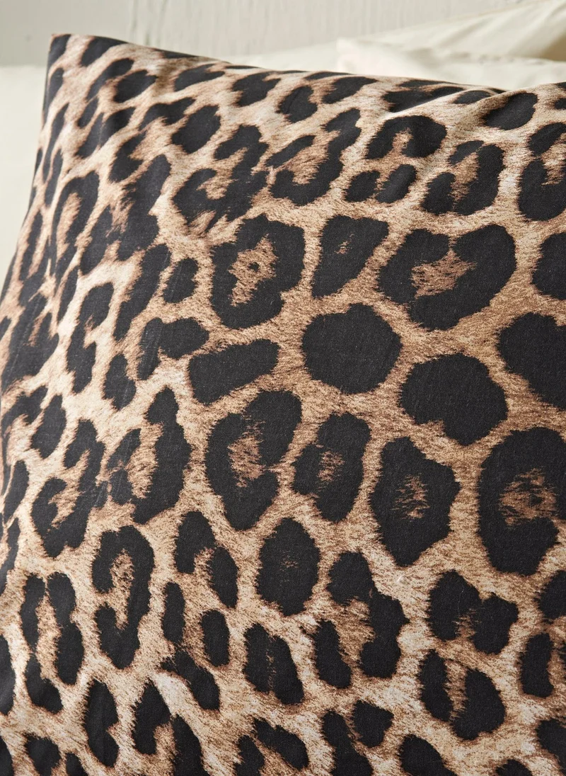 Matalan Brown Leopard Print Duvet Set