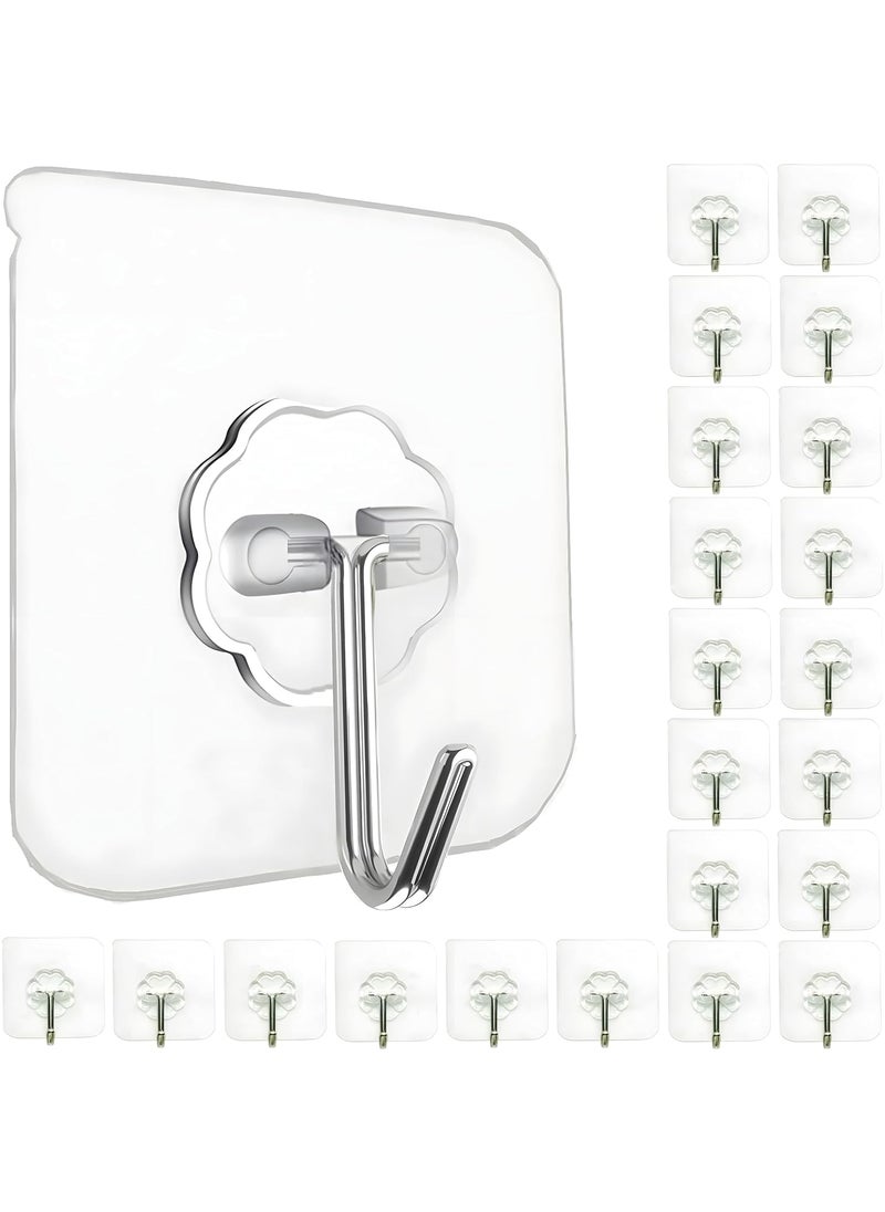 Apmiyani Apmiyani for Hanging Strong Hook for Wall Hanging Hook Without Drill Self Adhesive Hooks for Wall Heavy Duty Wall Stick Hook Wall Hanger Hook Flower Hookpsc15  - Image 1
