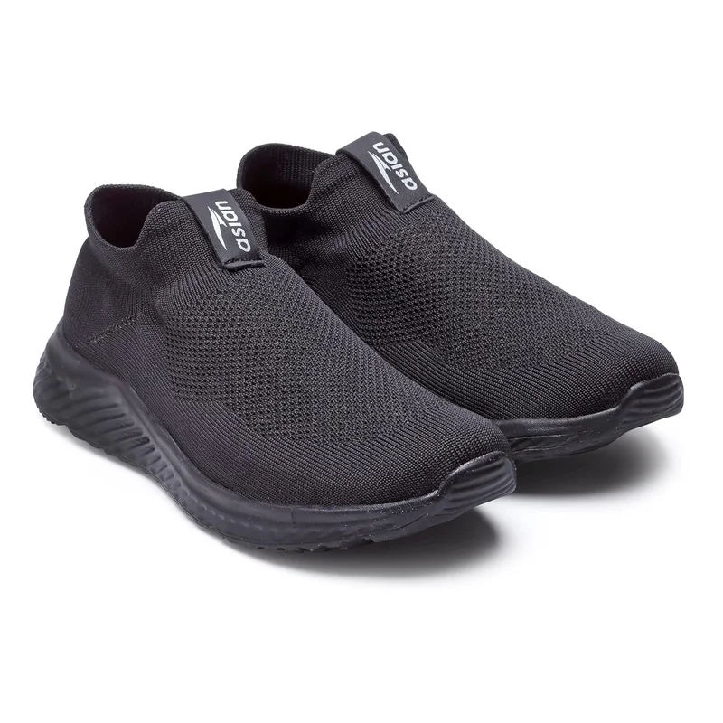 Asian Black Slip-On Sports Shoes for Men and Boys