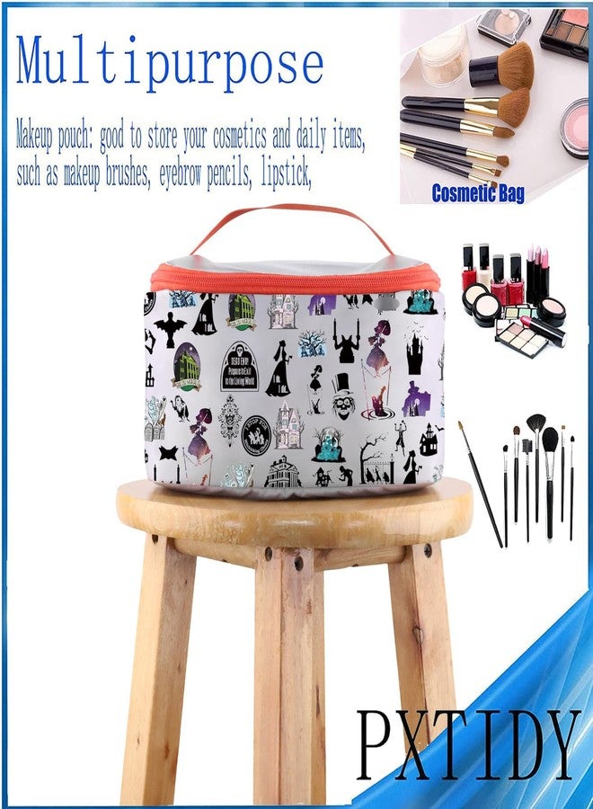 PXTIDY Haunted Horror Mansion Role Inspired Cosmetic Organizer Bag Welcome F Mortals Horror Fan Gift Halloween Theme Gifts - Image 4