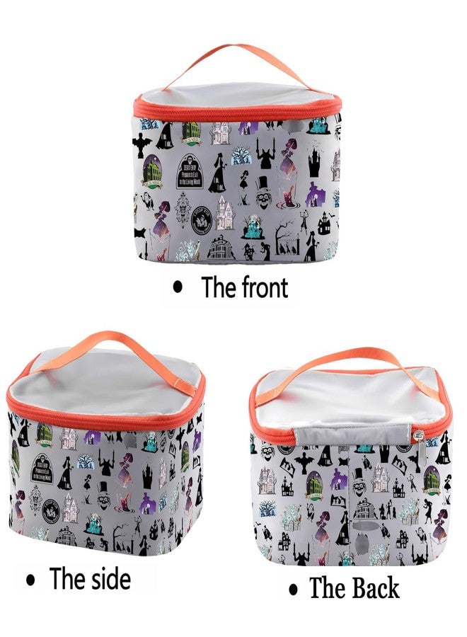 PXTIDY Haunted Horror Mansion Role Inspired Cosmetic Organizer Bag Welcome F Mortals Horror Fan Gift Halloween Theme Gifts - Image 3