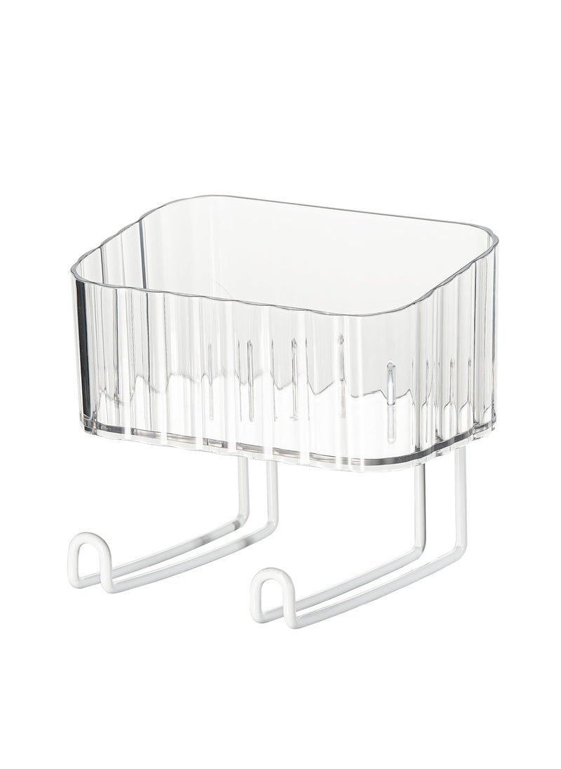 Excefore Cosmetic Storage Tray Wall-Mounted Storage Box, for Cosmetics and Accessories, with Bracket Creative PET Organizer, for Soap Towel Paper Napkins, Jewelry, Makeup Vanity Tray  - Image 1