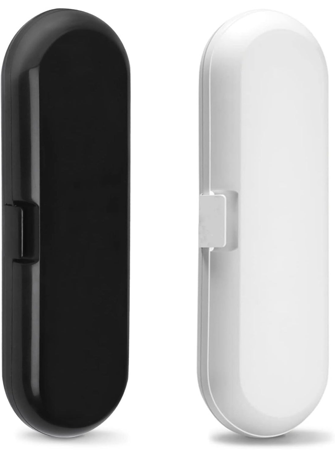 2 Pack Electric Toothbrush Travel Case for Oral-B Pro and Other Electric Toothbrush, Portable Travel Toothbrush Holder (Black & White)