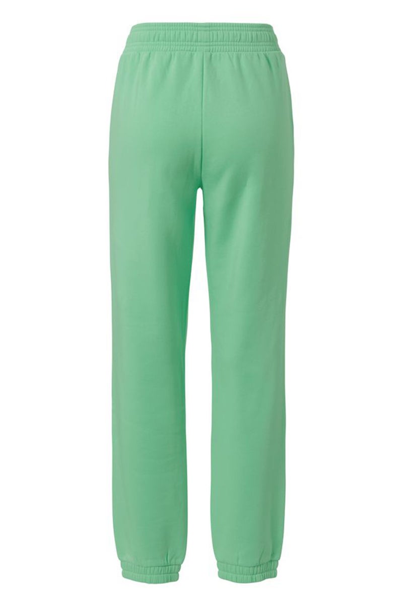 Tchibo Women Solid Side Pocket Fleece Jogger Pants, Apple Green - Image 3