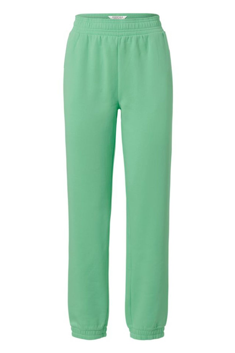 Tchibo Women Solid Side Pocket Fleece Jogger Pants, Apple Green - Image 2