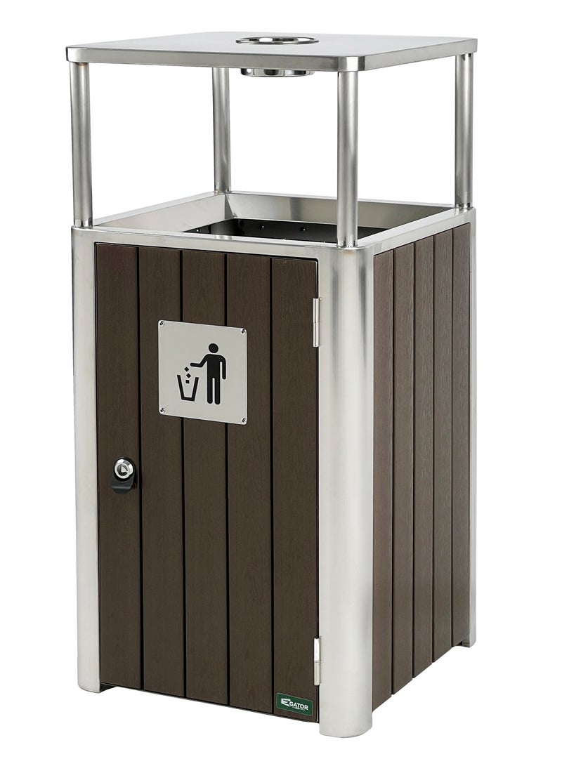 Gator Outdoor Ashtray Bin with Steel | 50 L - Image 1