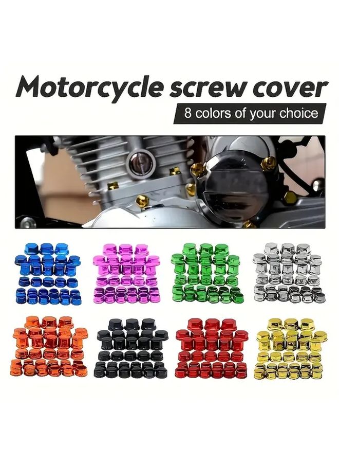 Green Colorful Engine Bolt Set For Motorcycle Decoration Parts - Image 1
