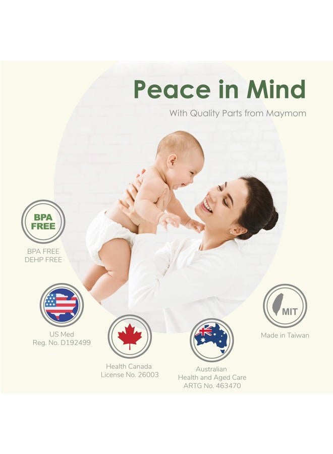 Maymom MyFit 28mm Two-Piece Design Large Breastshield for Medela Breast Pumps; Ideal for HandsFree Bra; Not Original PersonalFit/Freestyle Flex Pump Parts; 2pcs - Image 2