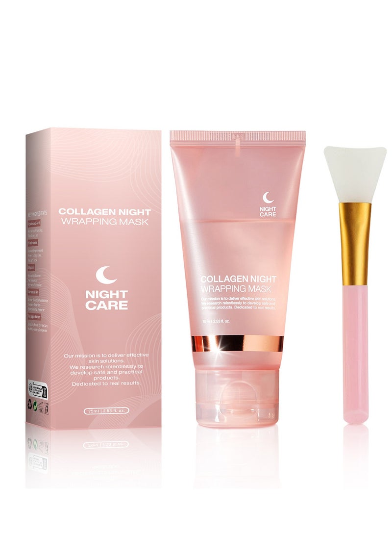 RedMapleTEK Collagen Overnight Wrapping Peel Off Facial Mask, Peel off Face Mask for Dry & Dehydra  - Image 5