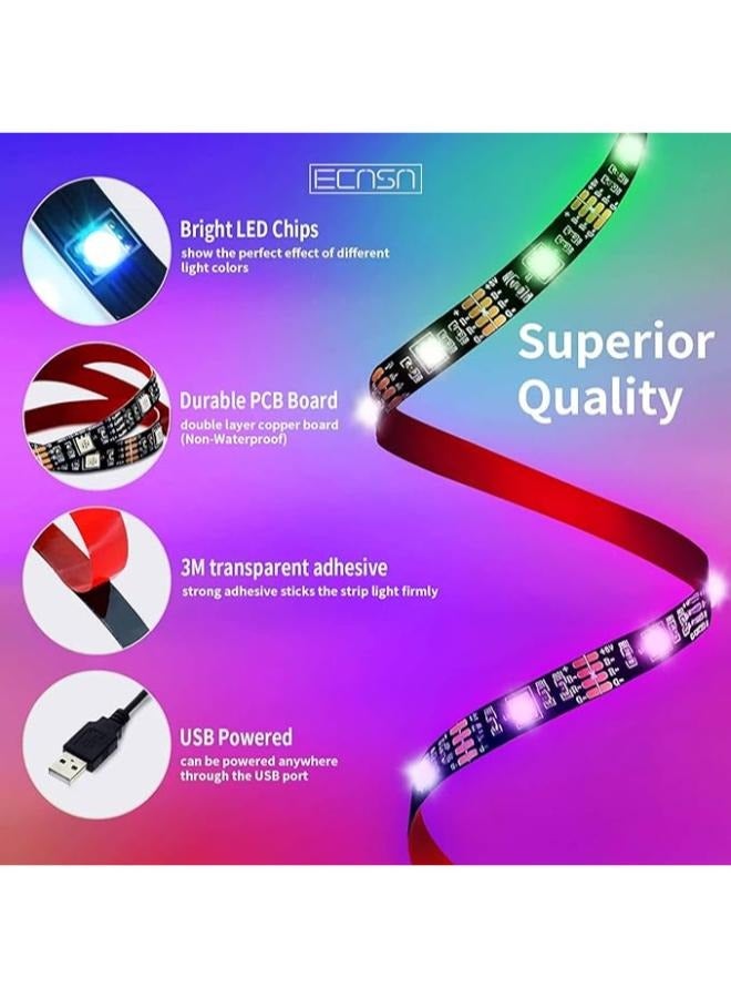 إيزي لايف شريط إضاءة USB LED متغير الألوان 5M RGB مع جهاز تحكم عن بعد بالأشعة تحت الحمراء للديكورات الداخلية - Image 3