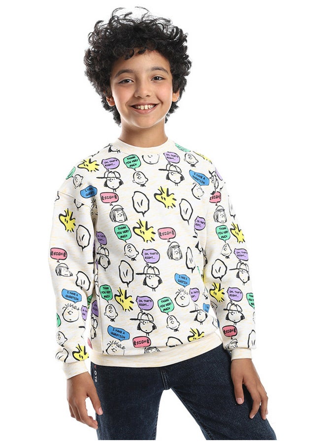 DIADORA - Cotton Printed Boys Sweatshirt - Image 1
