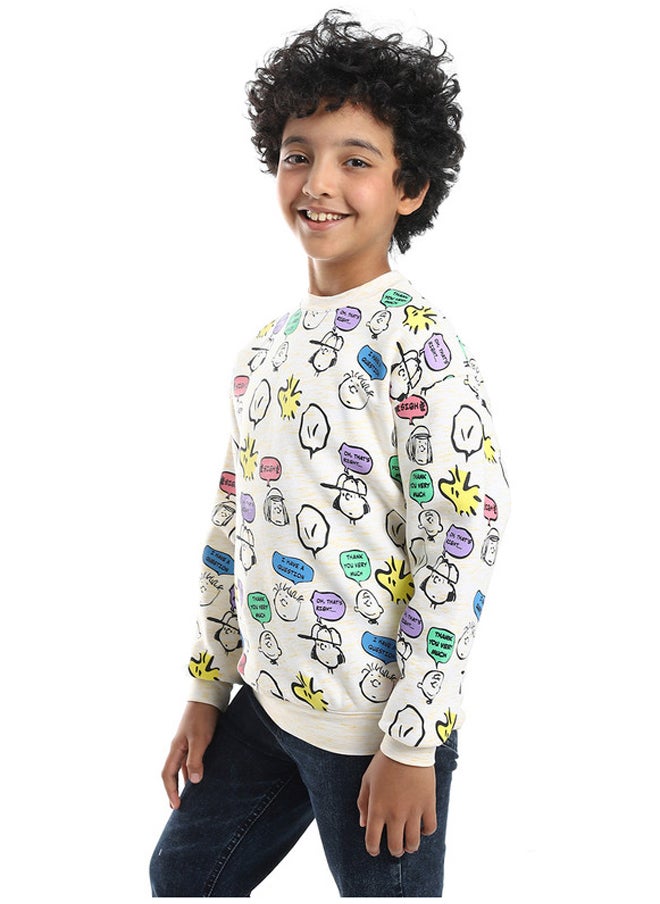 DIADORA - Cotton Printed Boys Sweatshirt - Image 1