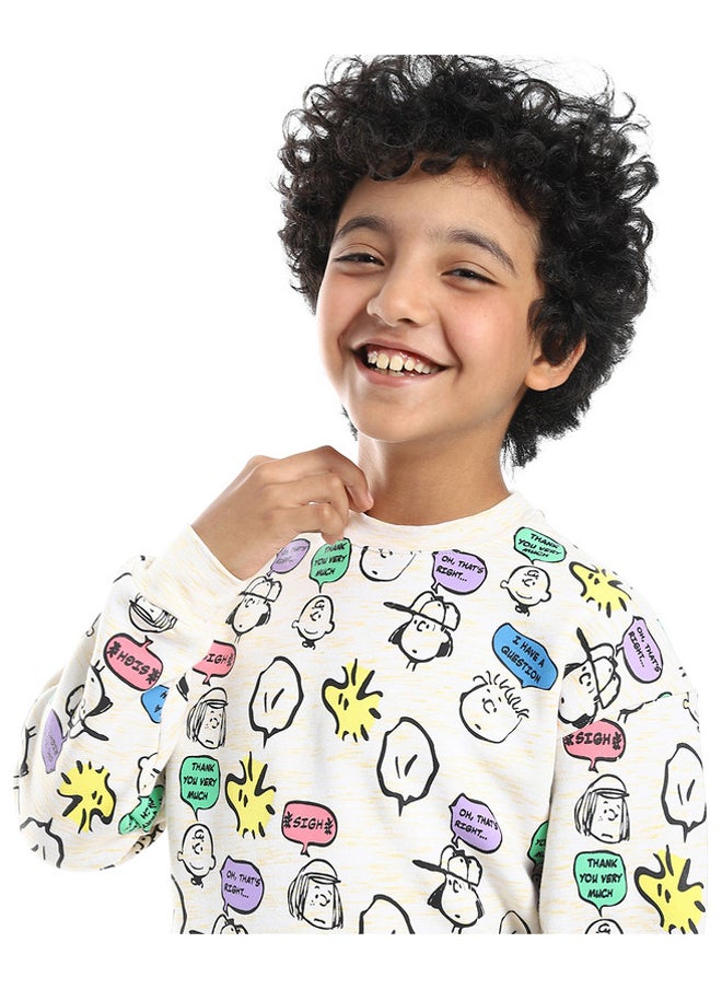 DIADORA - Cotton Printed Boys Sweatshirt - Image 1