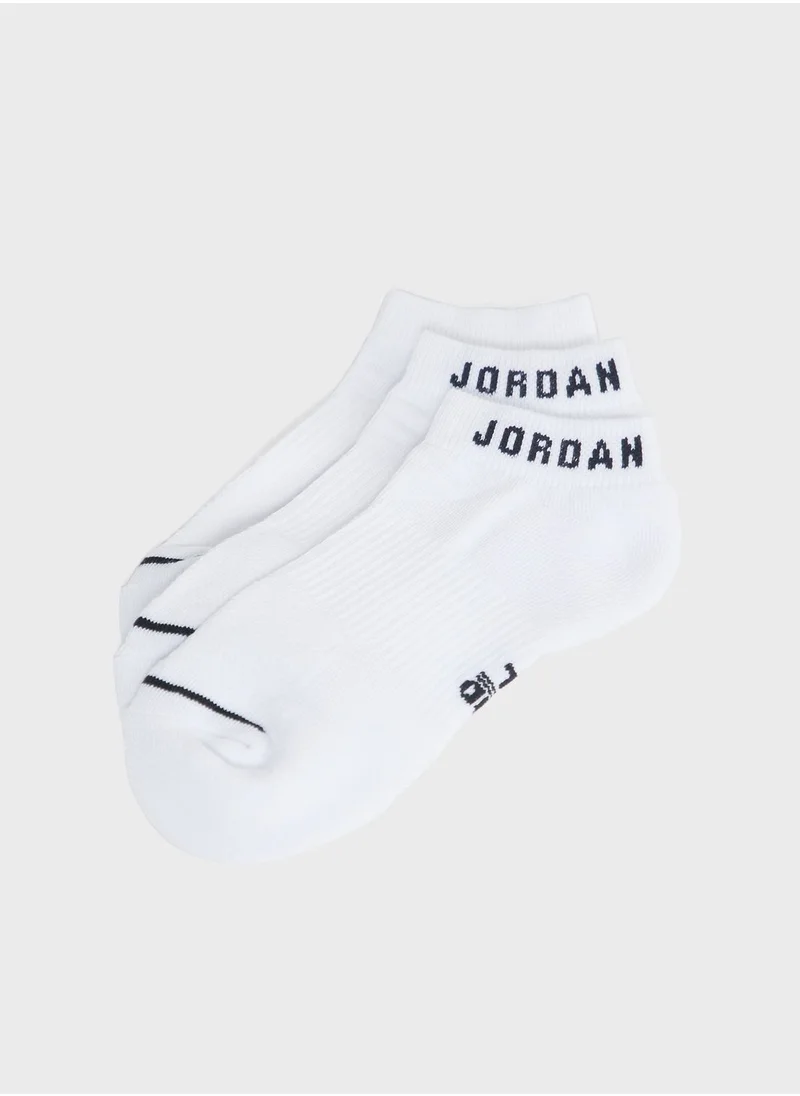 Jordan 3 Pack Everyday Cush Poly Crew Socks