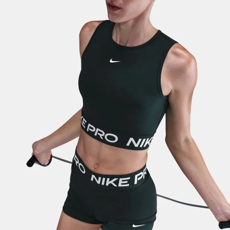 Nike Green Women's Pro Dri-FIT Crop Top for Women | Best Price UAE