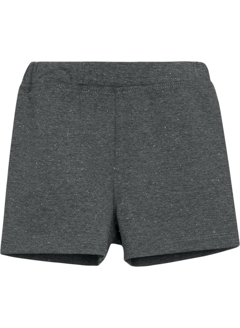 Lovetti - White Nope Gray Basic Girls Dance Shorts - Image 1