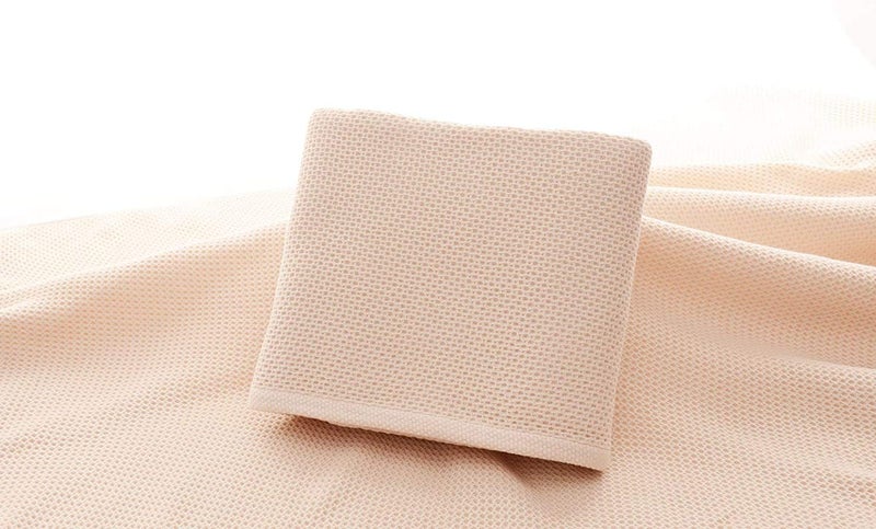 TIQH Super Soft Honeycomb Bath Towel Brown 30x60 Inches - Image 3