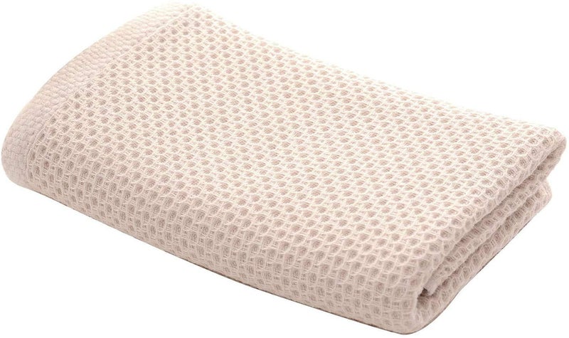TIQH Super Soft Honeycomb Bath Towel Brown 30x60 Inches - Image 2