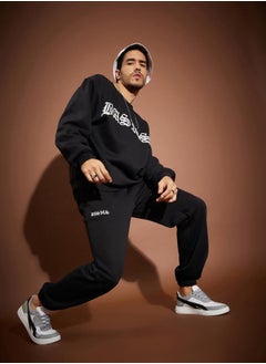 Mascln Sassafras Basic Print Oversized Sweatshirt & Joggers Co-Ords by Styli  - Image 3