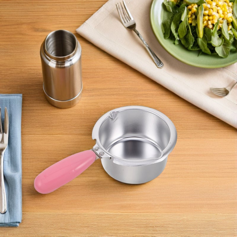 Double Boiler: Chocolate Melting Pot Insert - Cheese Fondue Replacement Pot - Metal Measuring Cup Food Scoop For Candy Fountain Candle Making Wax Drizzling Strawberry - Image 3