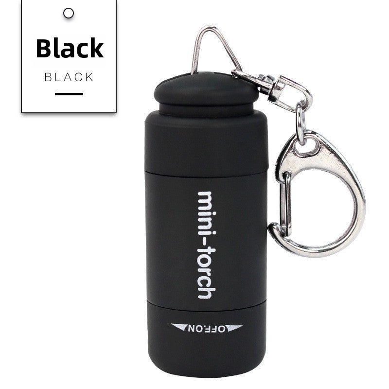 Rechargeable Mini Flashlight Keychain High Intensity Gray - Image 5