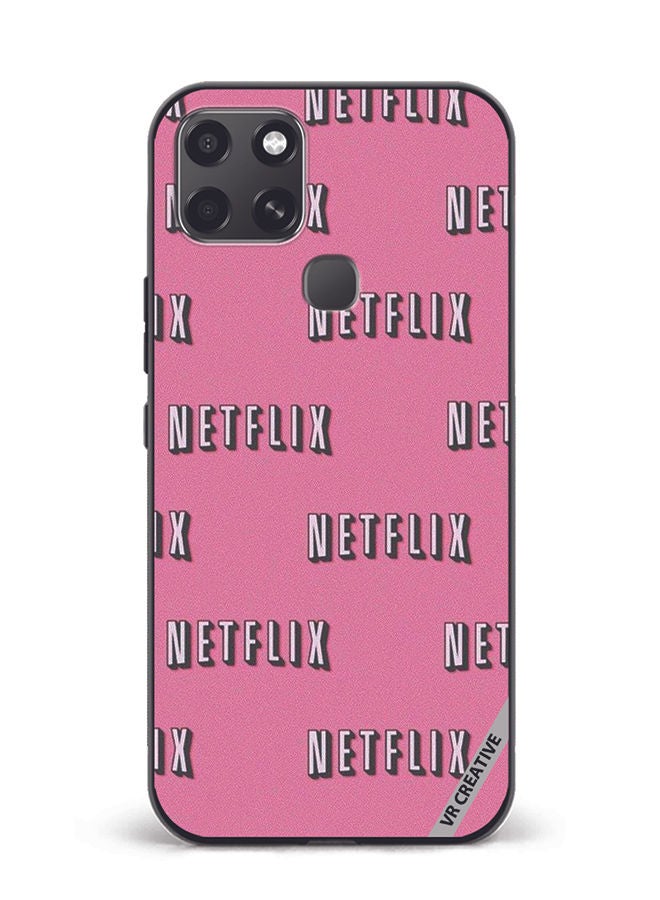 Protective Case Cover For Infinix Smart 6 Netflix Design Multicolour