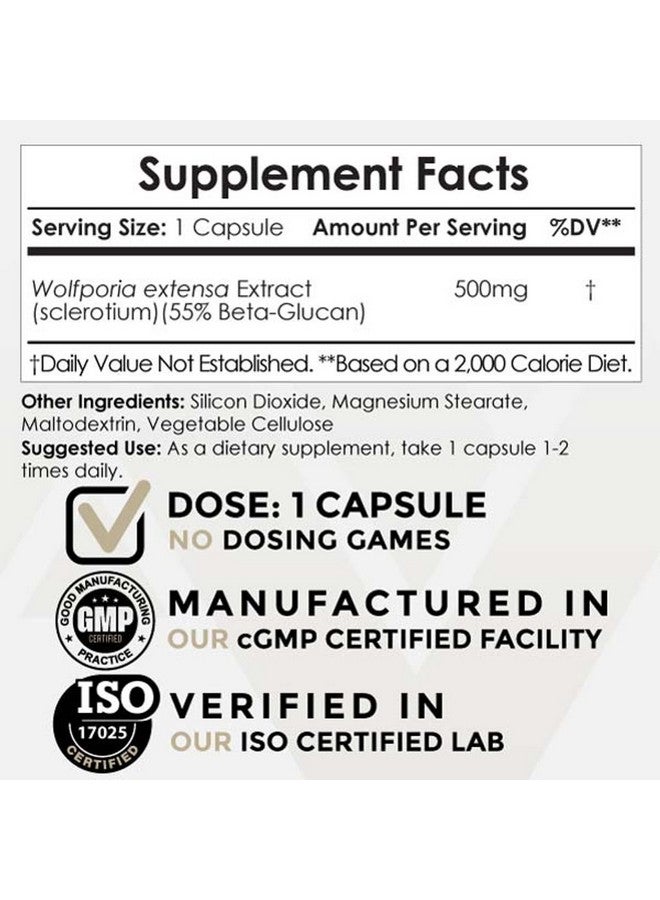 Nootropics Depot Poria Mushroom Capsules | 500mg | 60 Count | Wolfiporia extensa - Image 2