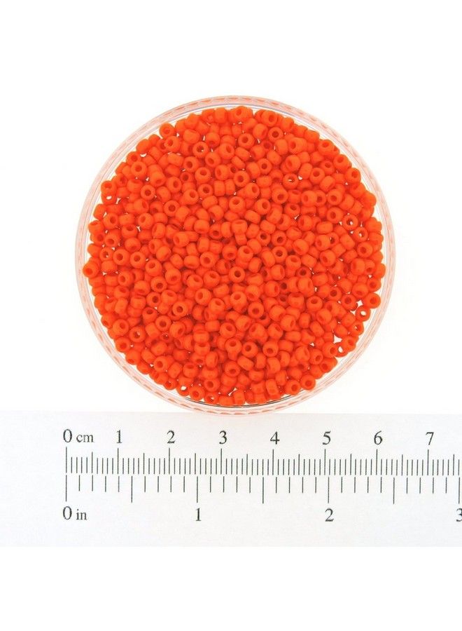 Miyuki Round Seed Beads Size 8/0 22G Opaque Orange - Image 3