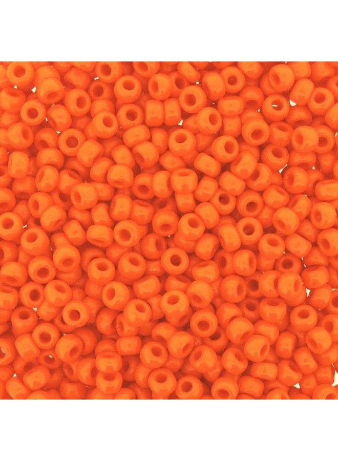 Miyuki Round Seed Beads Size 8/0 22G Opaque Orange - Image 2