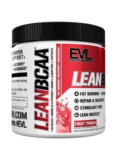 Evlution Nutrition LeanBCAA, BCAA's, CLA and L-Carnitine, Stimulant-Free, Recover and Burn Fat, Sugar and Gluten Free, 30 Servings (Fruit Punch)  - Image 4