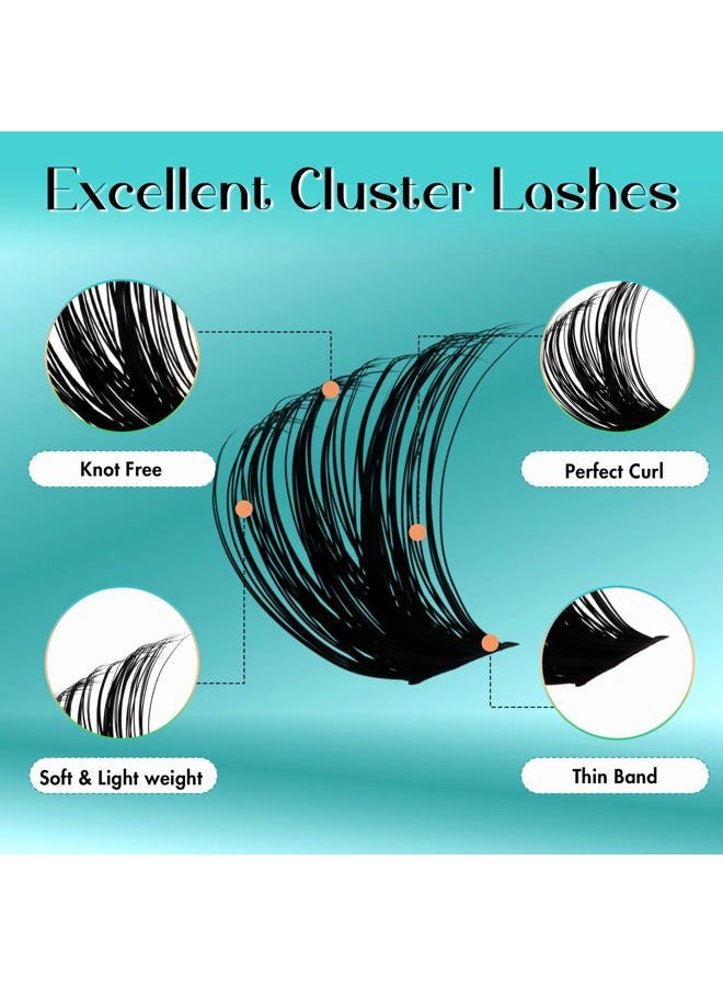 GEMERRY False Eyelash Set 280 Pieces 80D Extension DIY D Curl Individual Mixed Tray Natural Reusable Handmade Home Application (80D-0.07D-10-18Mix) - Image 3