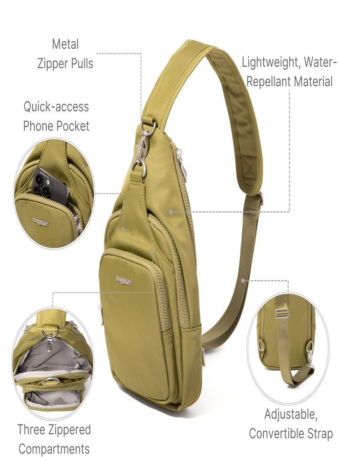 Baggallini Central Park Sling - 12x7 Sling Crossbody Bag with Convertible Adjustable Shoulder Strap - Image 3