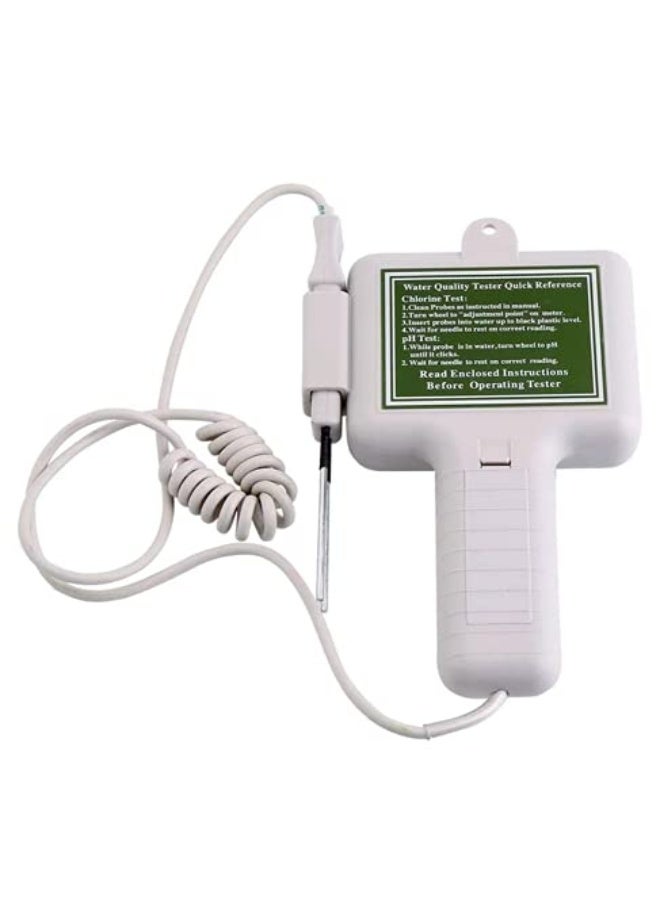 Generic سكيدو جهاز قياس درجة الحموضة PC101 محمول لقياس جودة المياه ودرجة الحموضة والكلور، جهاز قياس درجة الحموضة في حمام السباحة والمنتجعات الصحية، ادوات مراقبة حوض السمك  - Image 3