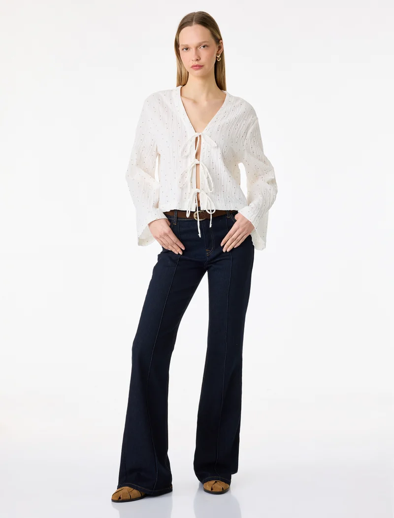 كوتون Bow Detail Blouse