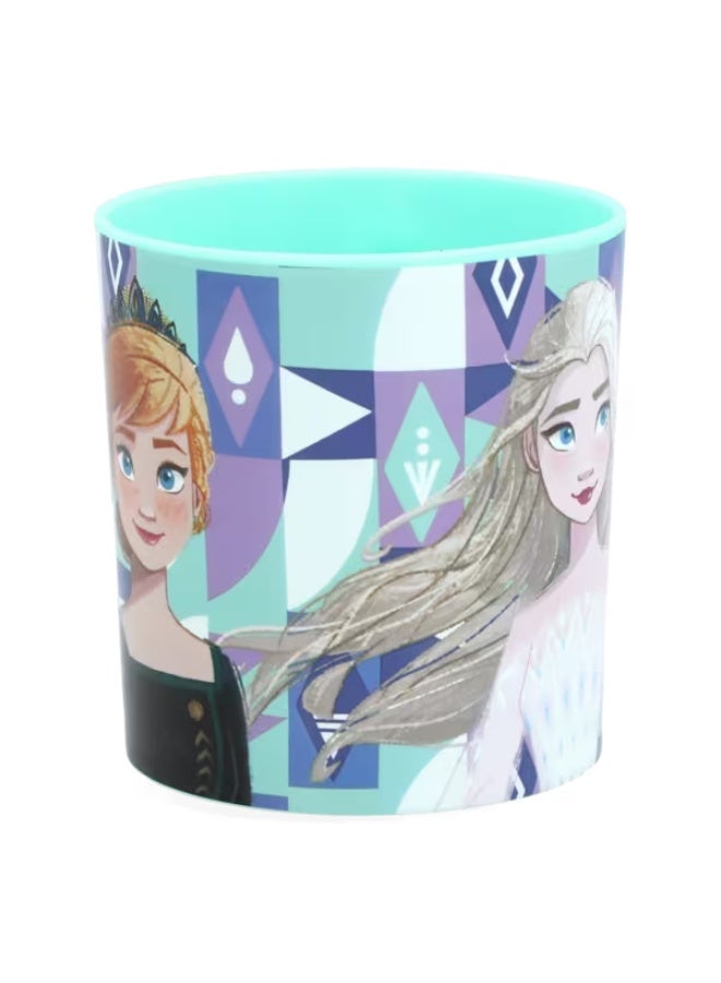 ستور كوب بلاستيكي آمن للاستخدام في الميكروويف لحفظ الثلج، متعدد الألوان، سعة 350 مل - Image 2