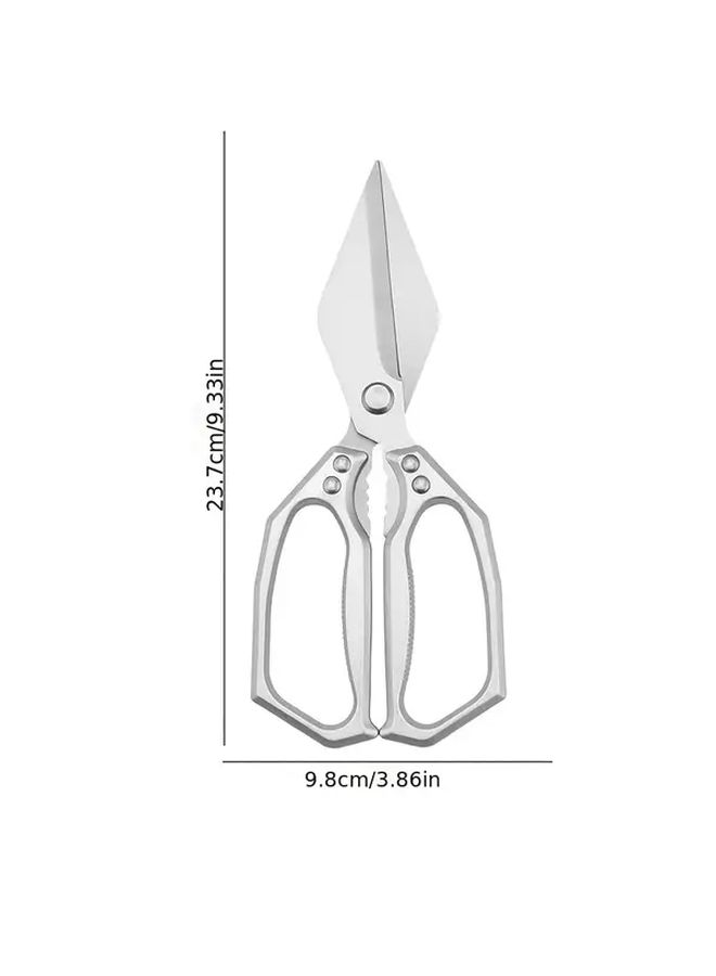 Professional Kitchen Shears Heavy Duty Stainless Steel For Poultry Fish Bones Silvery - Image 4