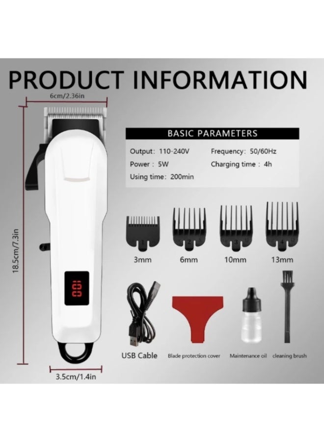 GEEMY GM6008 New Retro Oil Head Electric Salon Hair Trimmer Rechargeable professional Cordless Wireless Hair Trimmer - Image 3