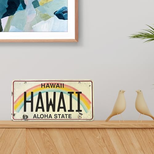Pacifica Island Art HAWAII – Retro Vintage Hawaii Decorative Embossed Souvenir Novelty Sign – Not for Vehicle Use - Image 2